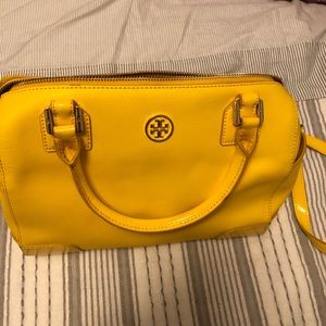 Yellow Tory Burch crossbody
